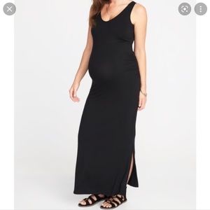 Old Navy Black Maxi Maternity Dress